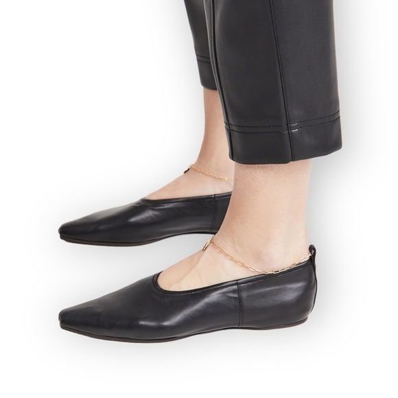 New in Box, Stella McCartney Ballerina Anklet Flats, Black, Size 36EU